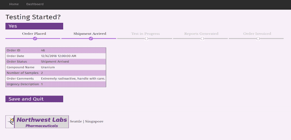 Status bar interface